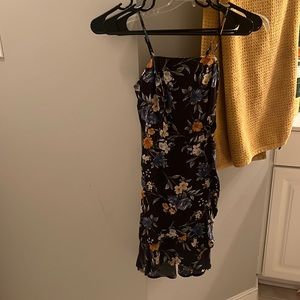 Black floral summer dress